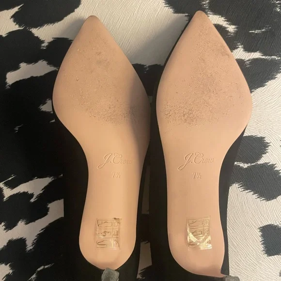 J. Crew Black Suede Heels - Picture 6 of 7